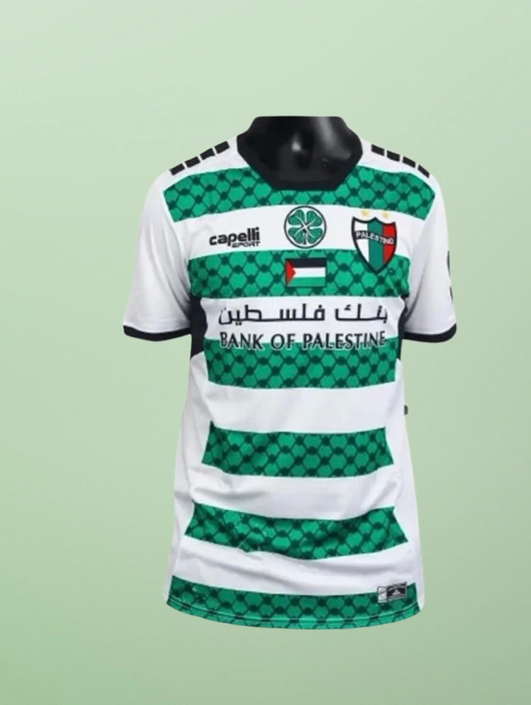 Palestino FC replica jersey 2024 -Green brigade/celtics colab Third kit 🍉🇵🇸