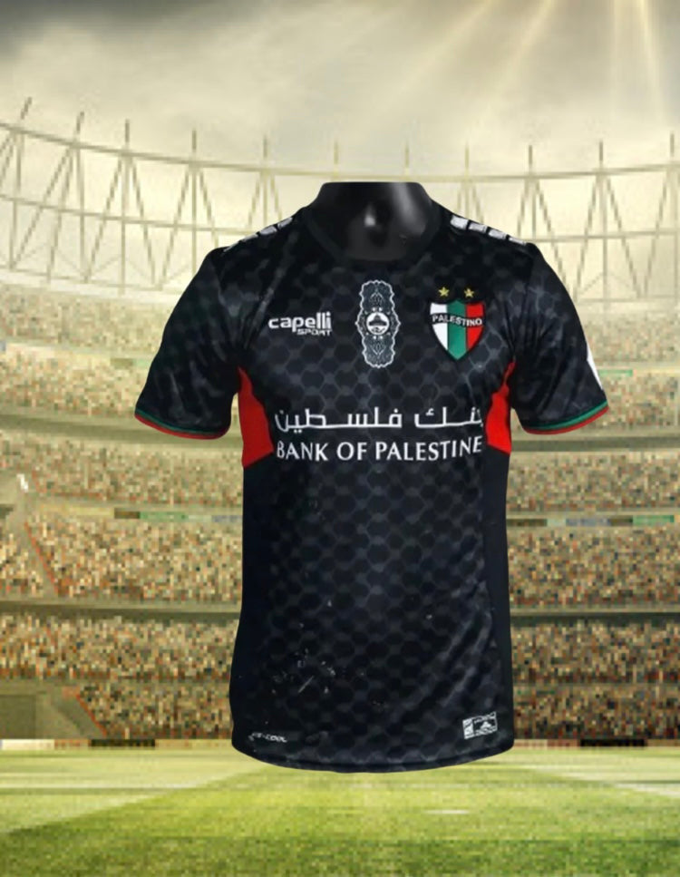 Palestino FC Replica Jersey 2024 -Black away kit 🍉🇵🇸