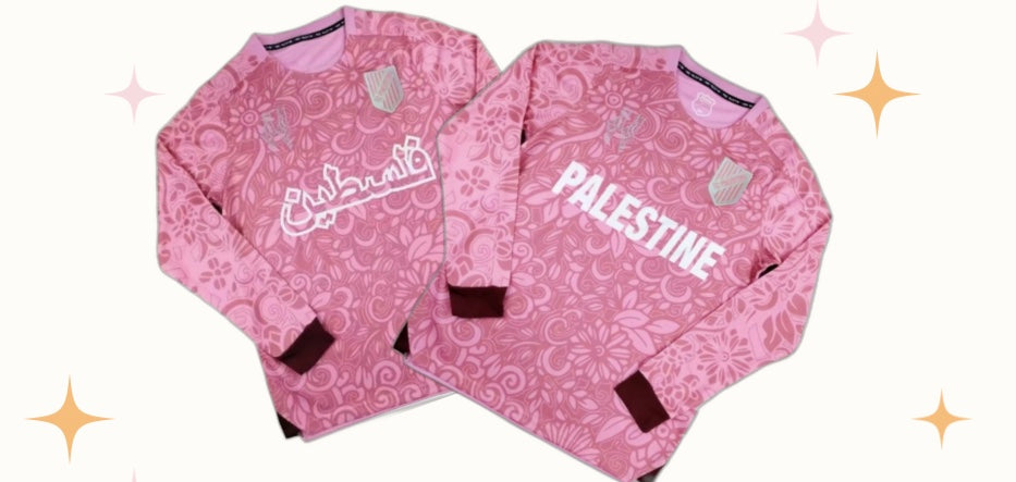 🆕 Fc Palestina pink replica jersey -long sleeved🍉🇵🇸